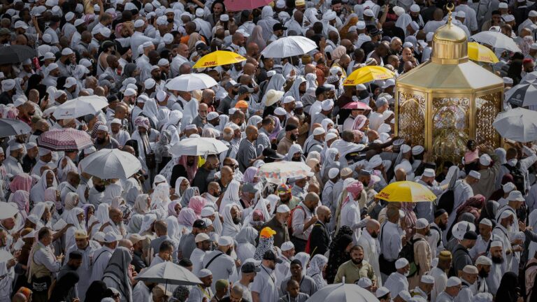 People in white suits
