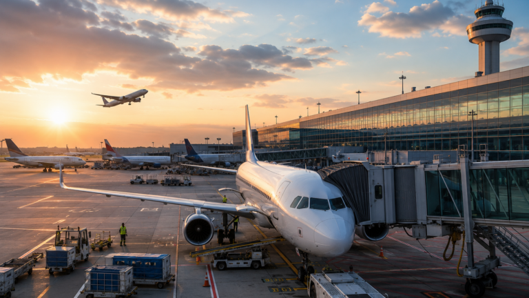 Airplane on airport
